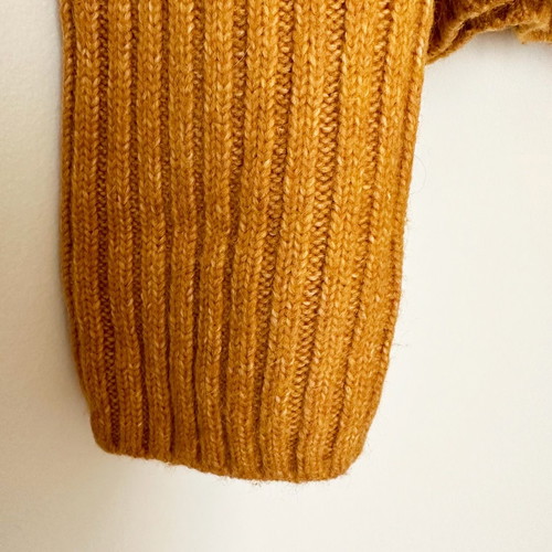 & Other Stories cableknit sweater used, orange, size S