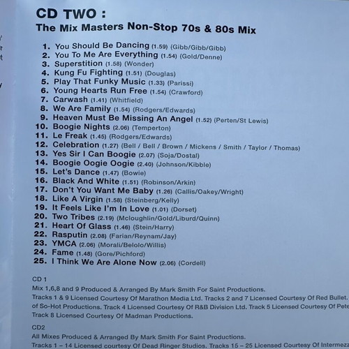 Party Megamix 70s 80s 2 CD like new