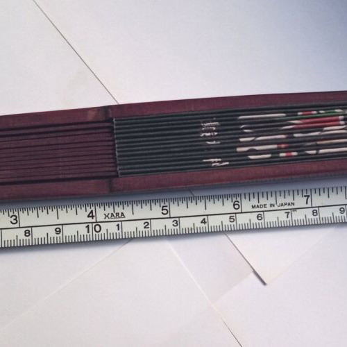 Vintage Asian fan like new, wood and paper