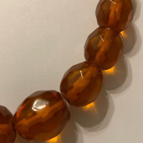 Natural amber Kaliningrad like new, cognac color 57cm