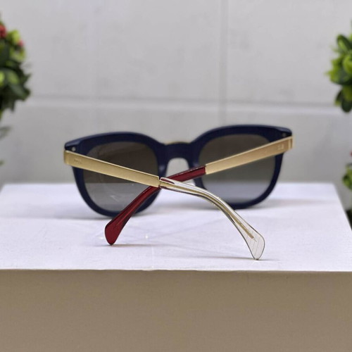 White Shark Women's Sunglasses Cat Eye Blue and Gold New