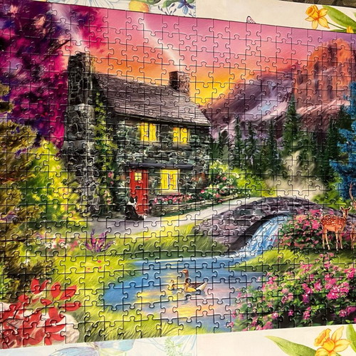 Puzzle 500 pieces like new, assembled once