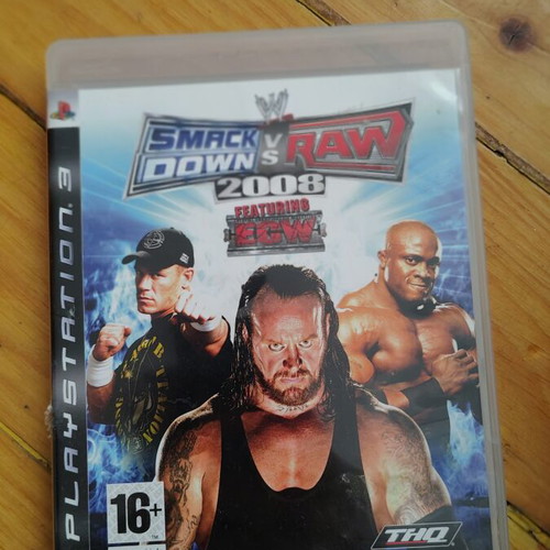 WWE Smackdown vs Raw 2008 PS3 game used, complete with manual