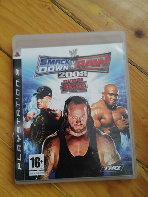 WWE Smackdown vs Raw 2008 PS3 game used, complete with manual