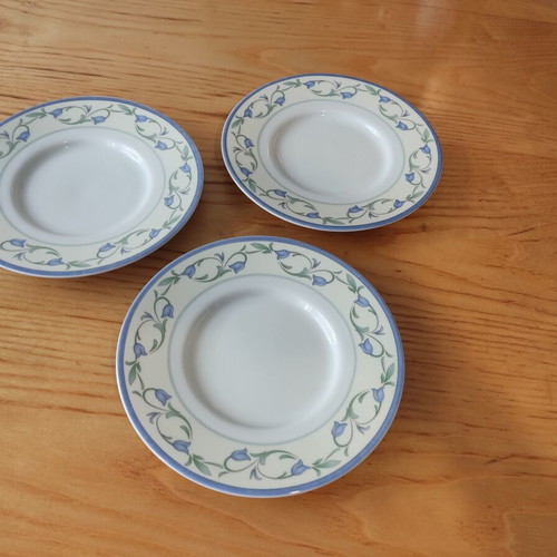 La Rochelle dinner plates set, 5 pieces, English vintage
