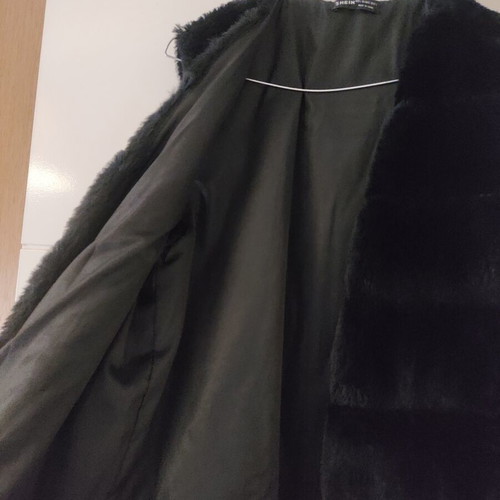 Sleeveless Fur Vest Shein lined, new, black, size L