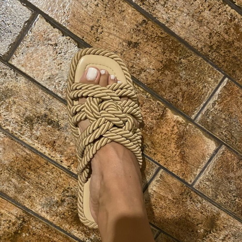 Zara summer slippers like new, beige, size 39