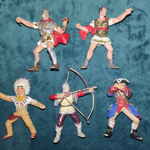 Papo figures knights and Romans used, pack of 11 pieces