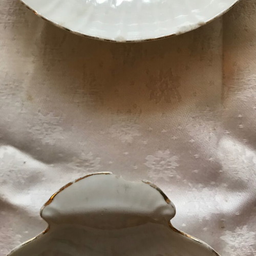 Set of 8 used porcelain plates/bowls D.F. Czechoslovakia