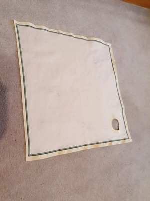 Champagne cooler towel used