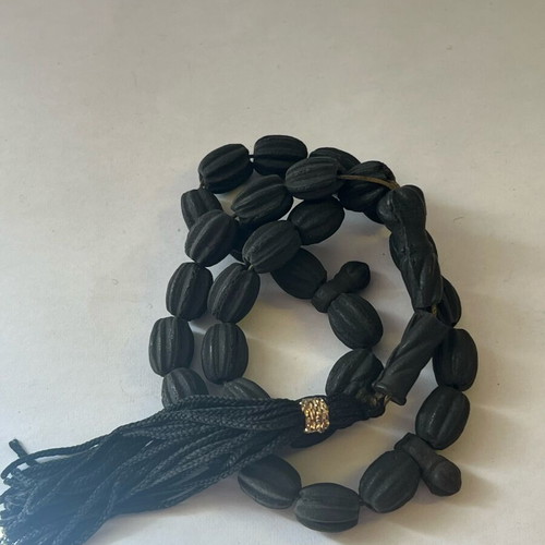 Black Komboloi handmade, like new