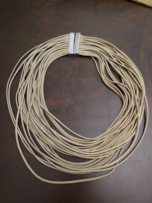 Necklace used in beige color
