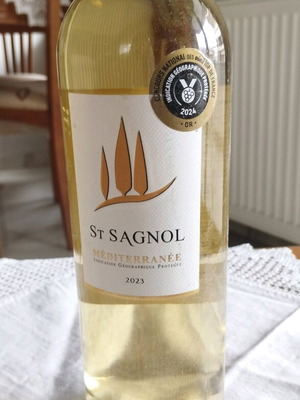 St. Sagnol Méditerranée 2023 white dry French wine sealed