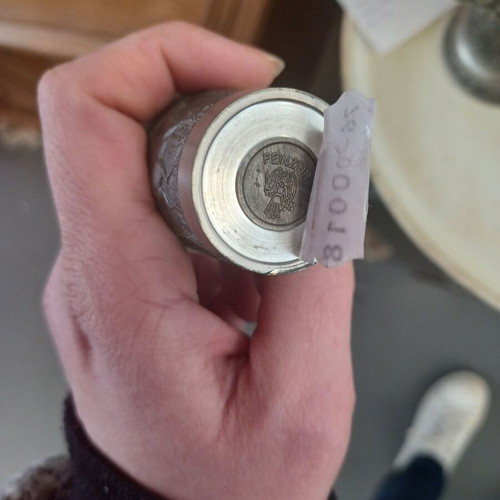 Pewter shot glass used with beautiful designs