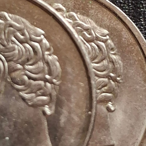 10 Drachmae 1998 coin with weak strike error like new
