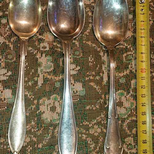 Vintage utensils used with markings