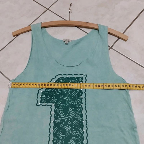 Ovs sleeveless top aqua long XS used, everyday wear