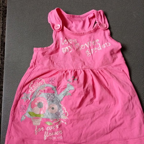 Baby dress used, pink, in excellent condition