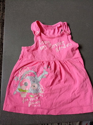 Baby dress used, pink, in excellent condition