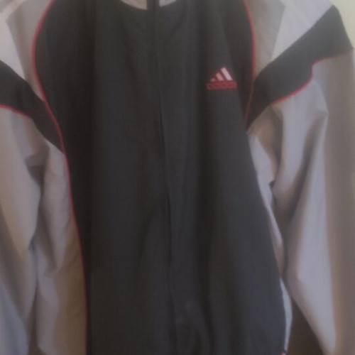 Adidas set like new, size L, grey and green