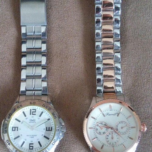 Q&Q and Farril 7118G watches like new without battery
