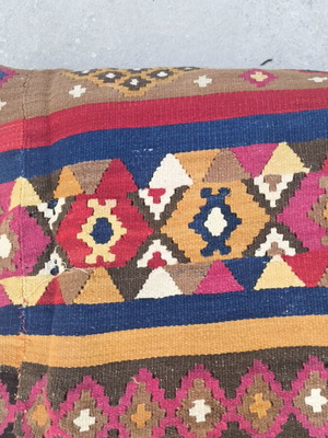 Traditional rug used with visible wear 3.45 x 2.30 m