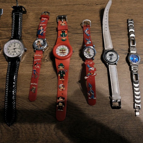 Watches used, set of 11 vintage for collection