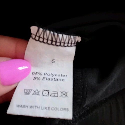 Women's sports leggings like new, size S, black and pink