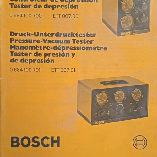 Bosch control unit used with moving base and manuals