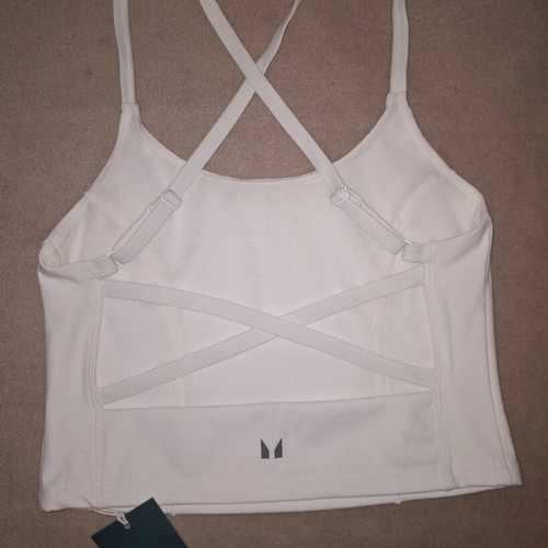 MP Tempo Ultra Cross Back women's sleeveless top new, vanilla, size S