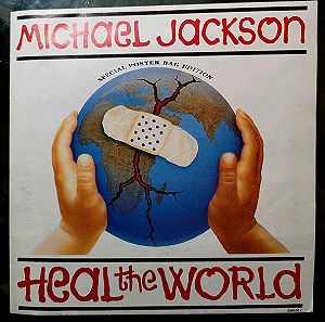 7"+Poster Michael Jackson - Heal The World