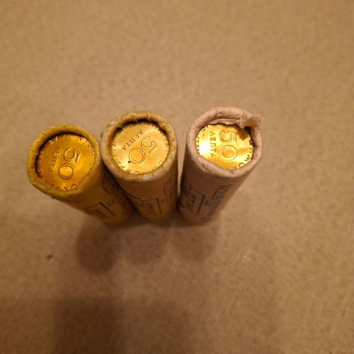 Masouria of 50 lepta like new, pack of 3 (150 pieces)