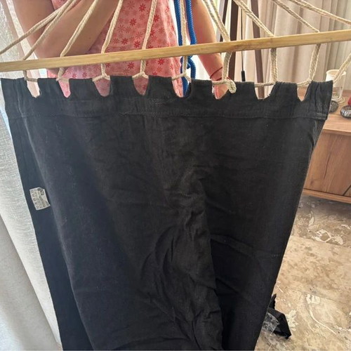 Single hammock with cotton-polyester fabric