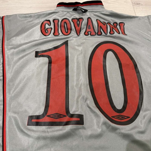 Olympiacos Giovanni #10 Jersey 2001-02 vintage, used, Umbro Siemens