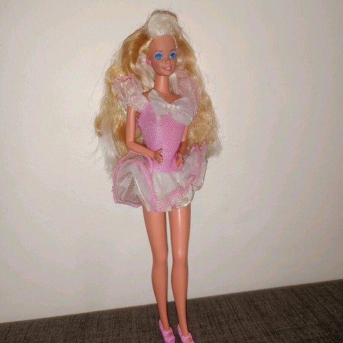 Barbie Pretty Surprise used with original dress and earrings
