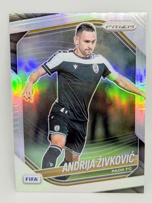 Panini FIFA Prizm 2025/26 Andrija Zivkovic #44 PAOK Silver Prizm Refractor card new