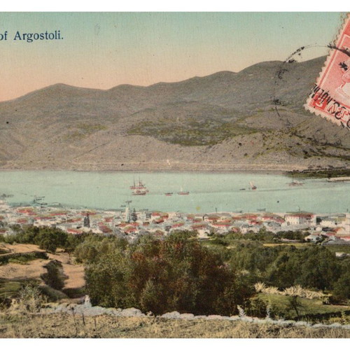 Postcard 1910 Argostoli used, authentic and rare