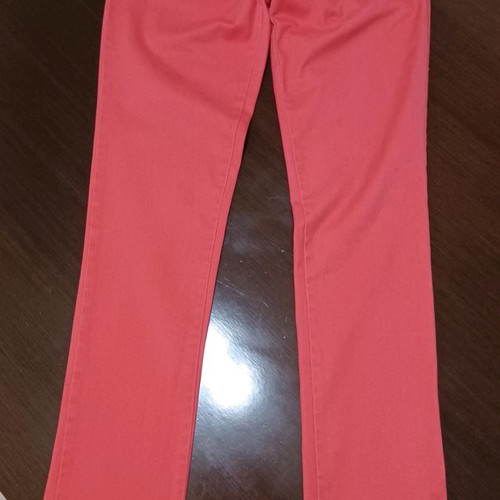 Maison Scotch women's chinos pants used, coral red, size S
