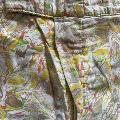 Vintage swim shorts used, multicolor, 50s-60s style