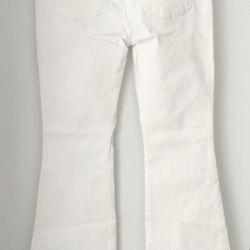 Dr Denim White Flared Jeans used, elastic, sizes L-XL
