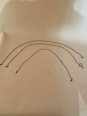 Set of 3 vintage silver chains used