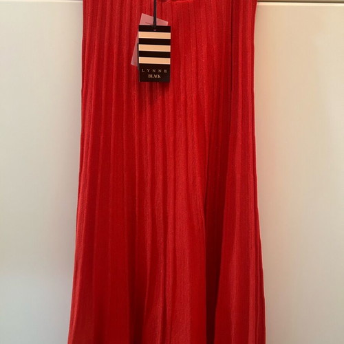 Lynne lurex skirt new with tag, red and orange