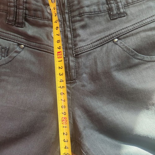 Diesel women's black pants made of lightweight cotton fabric like new, sizes S/M