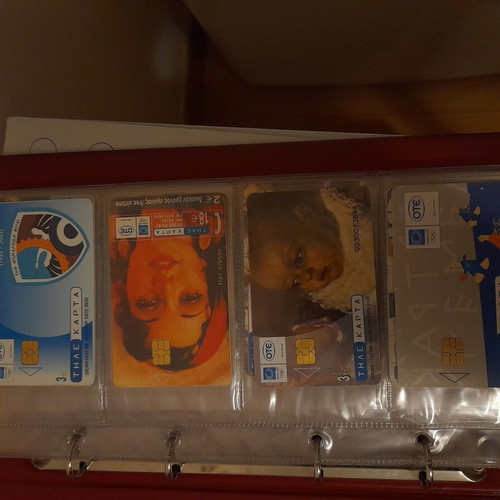 Phone cards like new, 855 Greek and Cypriot in collection folders