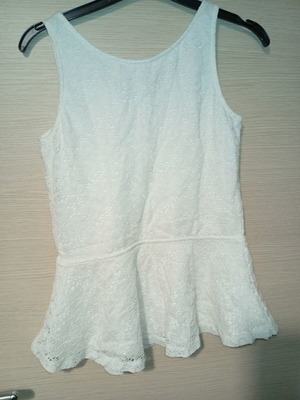 Lace blouse H&M like new, white, size S