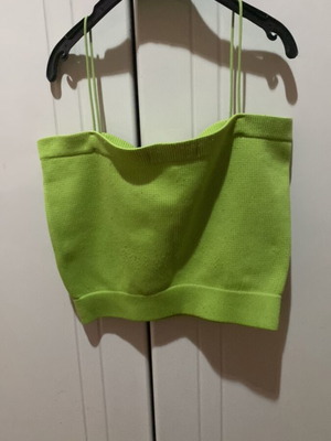 Crop top like new, green