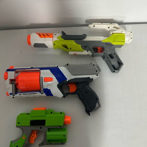 Nerf Blasters used, set of 3 pieces