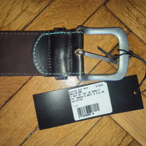 Harley Davidson leather belt new, black, size 90 cm