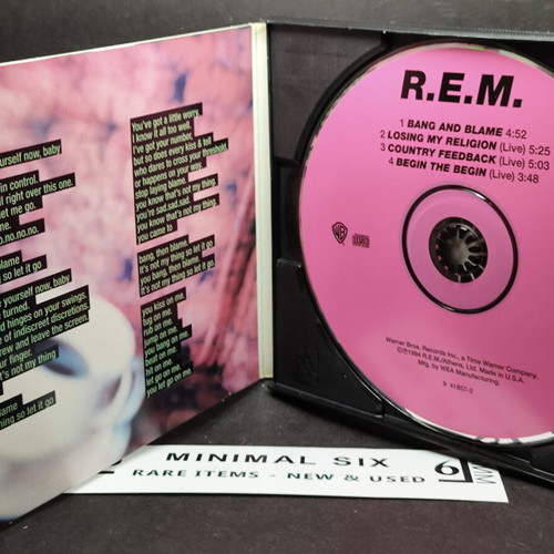 R.E.M. Bang and Blame 1994 CD Maxi Single, rock