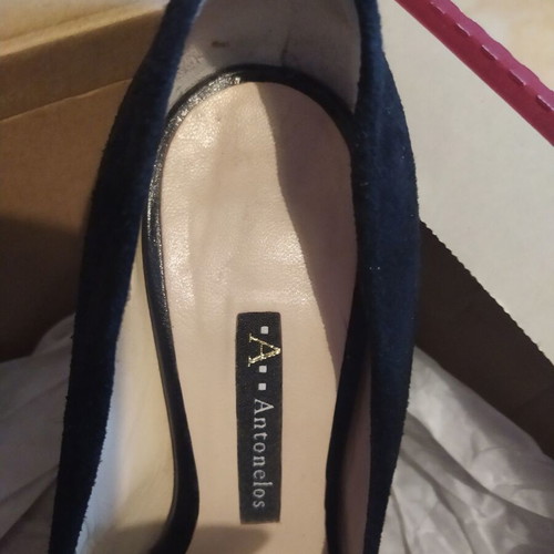 Suede pumps used Antonelos black size 37